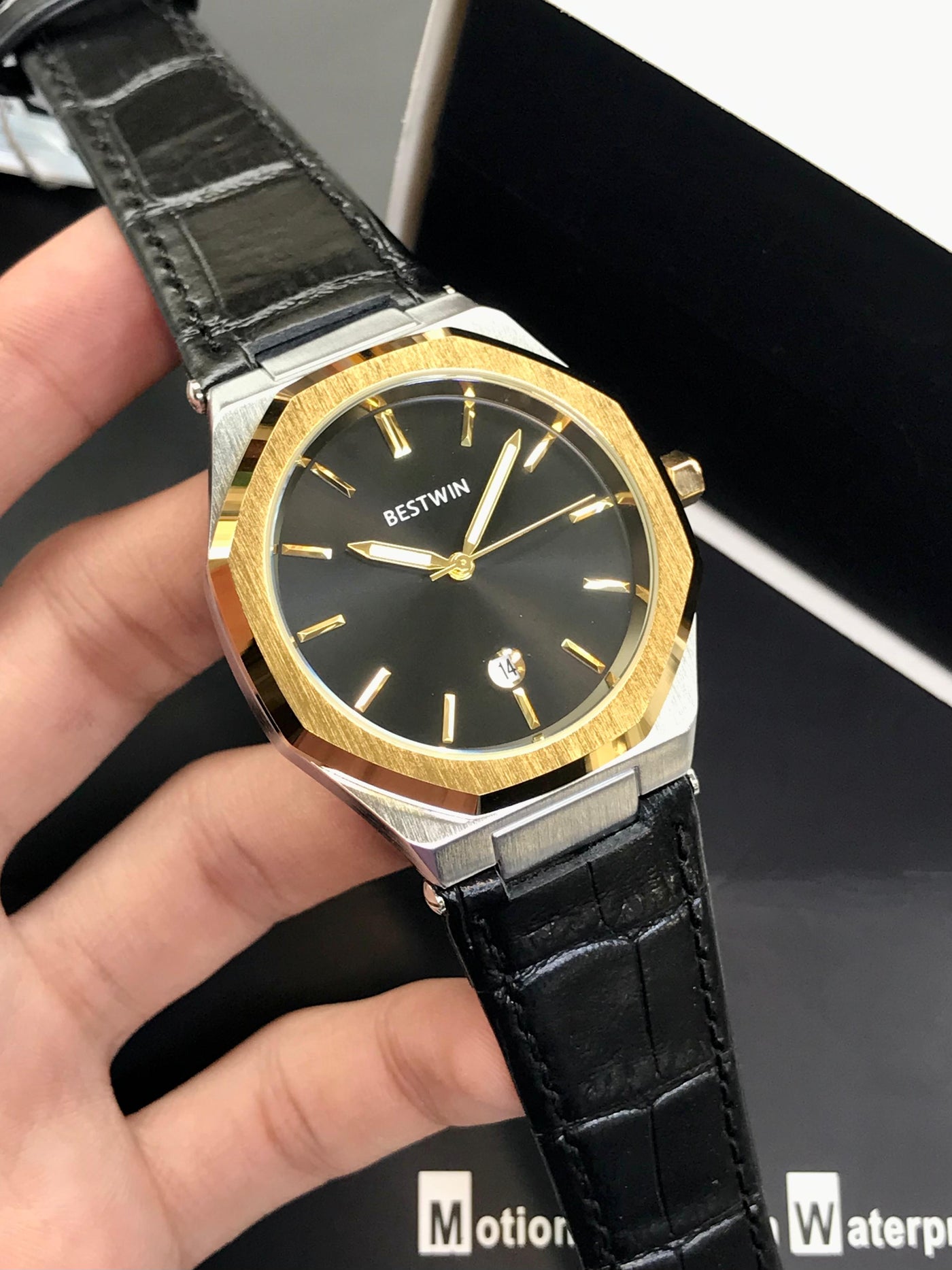 BESTWIN ORIGINAL WATCH- LEATHER STRAP