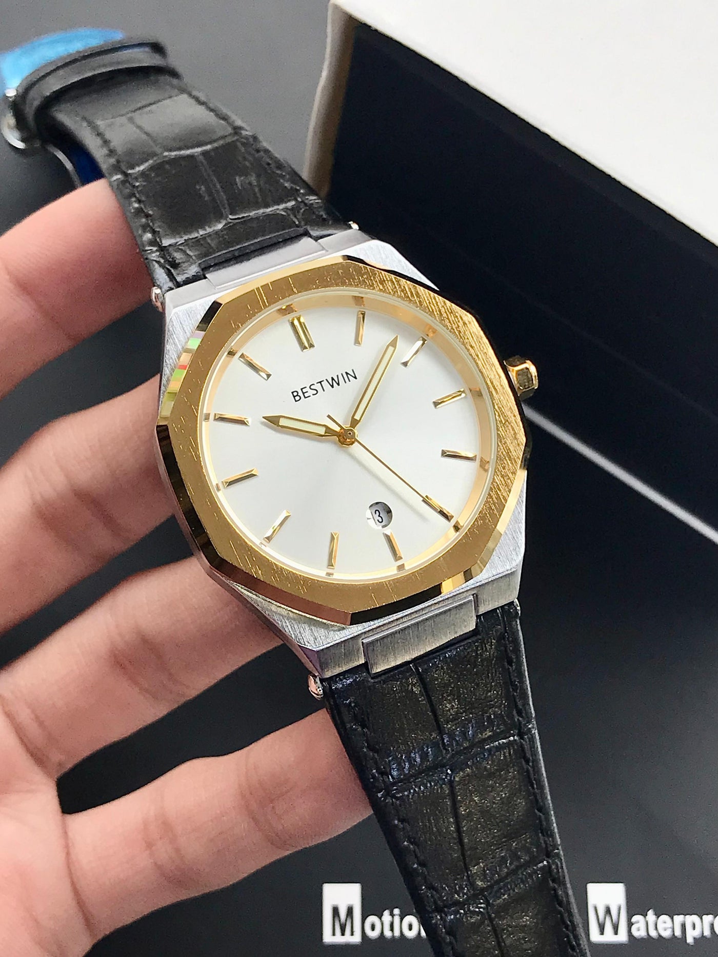 BESTWIN ORIGINAL WATCH- LEATHER STRAP