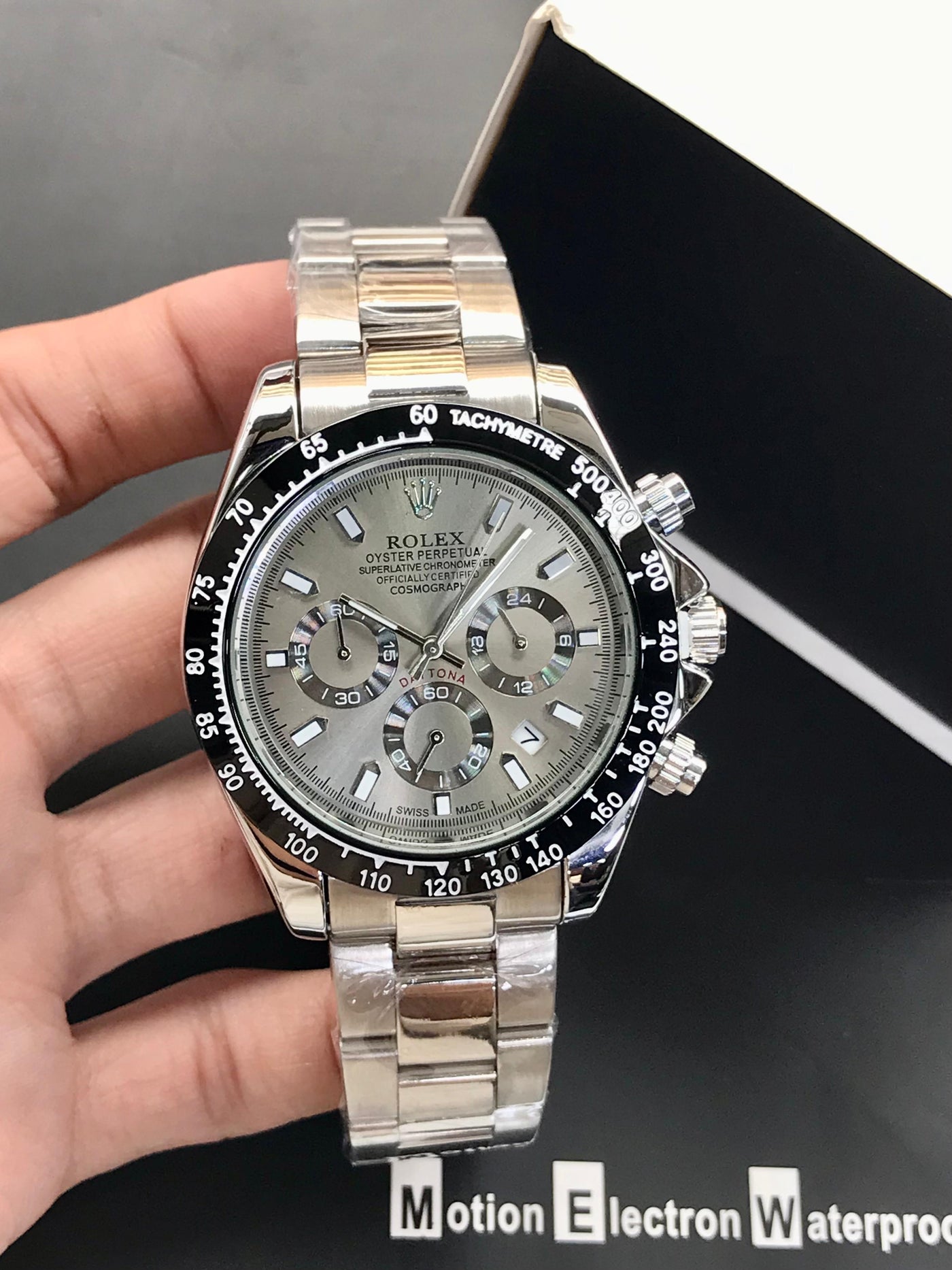 ROLEX DAYTONA- STAINLESS STEEL CHAIN