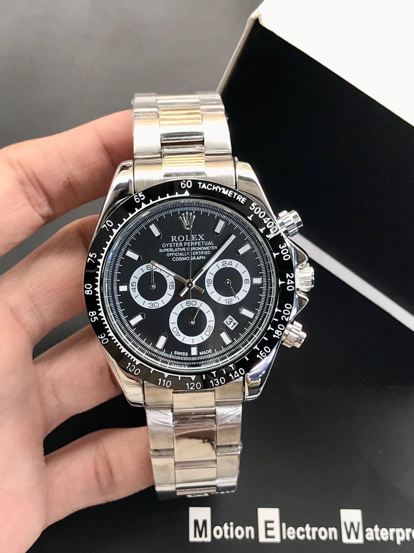 ROLEX DAYTONA- STAINLESS STEEL CHAIN